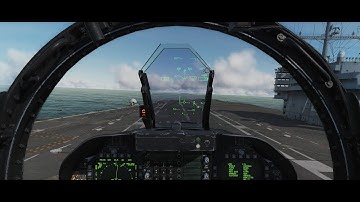 DCS: F/A-18C Hornet - CASE I Carrier Landing/Touch And Go Practice