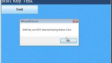 Access Database VBA Detect Shift Key on Button Click