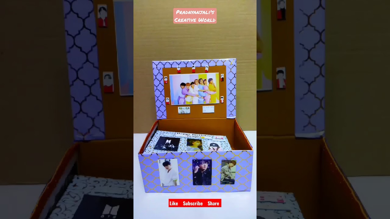 💥BTS THEMED BIRTHDAY BOX 💥💜Order now if you are also BTS fan 💜 #bts #btstheme #birthdaybox #shorts