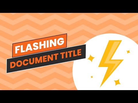 Flash Document Title With Javascript