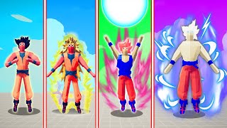 EVOLUTION OF SON GOKU ( ALL STRONGEST FORMS ) | TABS - Totally Accurate Battle Simulator