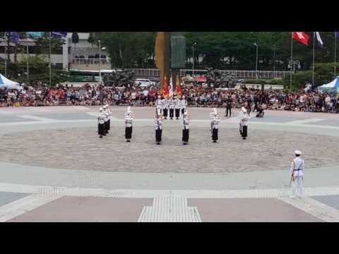 해병대 사령부 의장대 2017 현충일 시범행사 At 전쟁기념관 