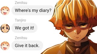 If Nezuko Got Zenitsus Diary? Hashiras Infinity Castle Arc Demon Zenitsu Vs Kaigaku