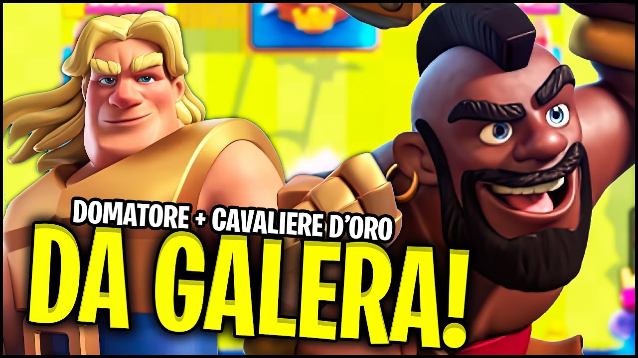 IL CAVALIERE D'ORO + DOMATORE = DANNI! CLASH ROYALE ITA - YouTube