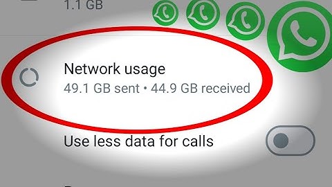 whatsapp network usage statistics reset, how to reset network usage statistics