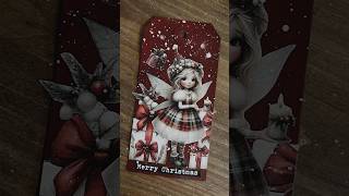 🎄Christmas Journal | Making a Vintage Christmas Fairy Tag ✂️✨