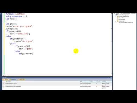 students grades use if else in C++