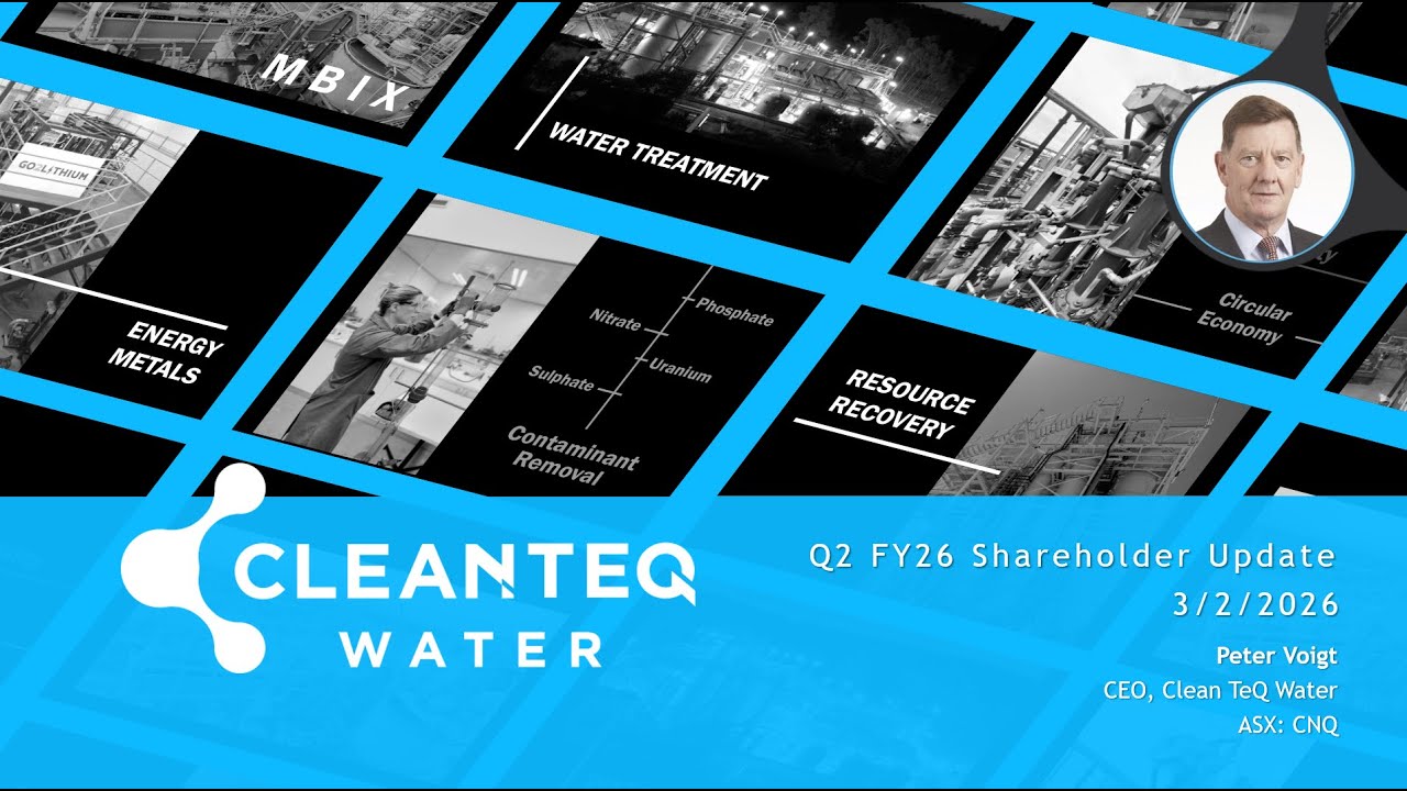 Clean TeQ Water (ASX:CNQ): Investor Webinar February 2026