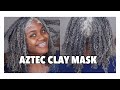 TRYING OUT THE AZTEC CLAY MASK ON MY 4 TYPE HAIR