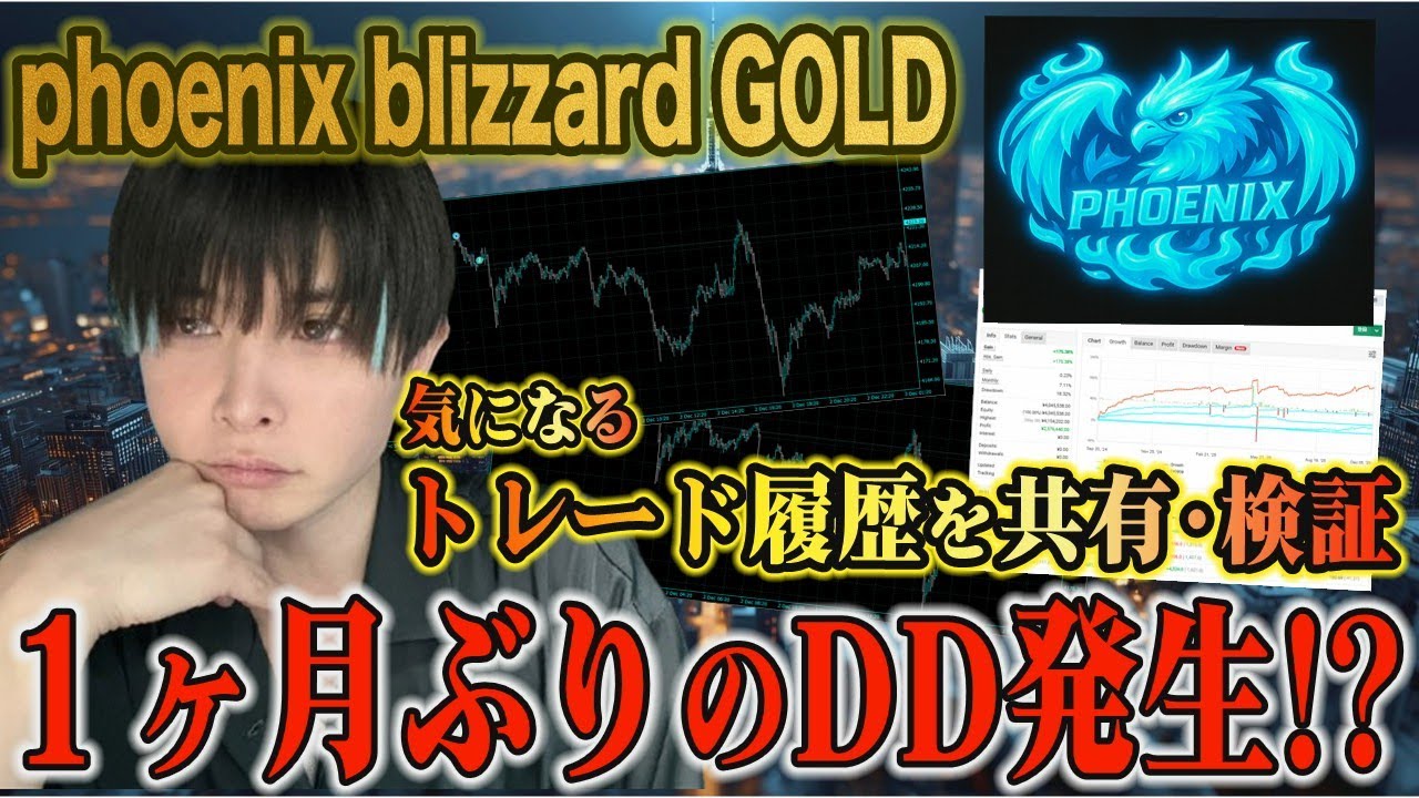 phoenix blizzard GOLD Axi一か月ぶりのドローダウン発生！？トレードロ歴の共有！