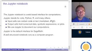 Welcome to MCS 320, introduction to symbolic computation.