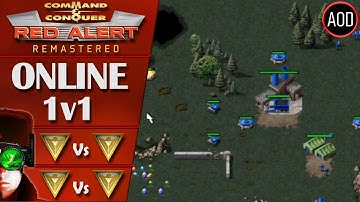Command and Conquer Remastered: Red Alert - 1v1 Online Multiplayer Ranked Gameplay - 2 Matches