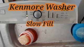 (KENMORE WASHER F8 E1)(Slow Fill)(Appliance Repair)