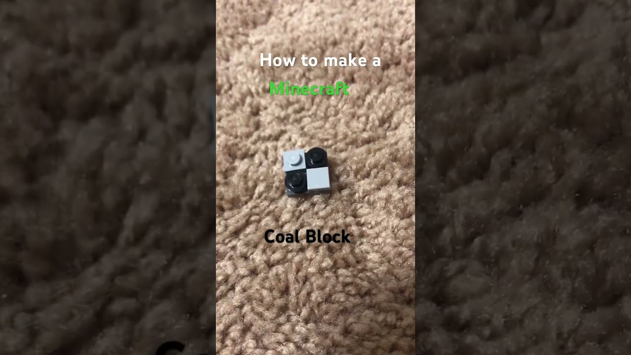 How to make a Minecraft coal block🗿🪨
