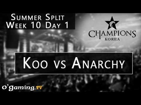Koo Tigers vs Rebels Anarchy - LCK Summer Split - Week 10 - Day 1 - Koo vs Anarchy [FR]