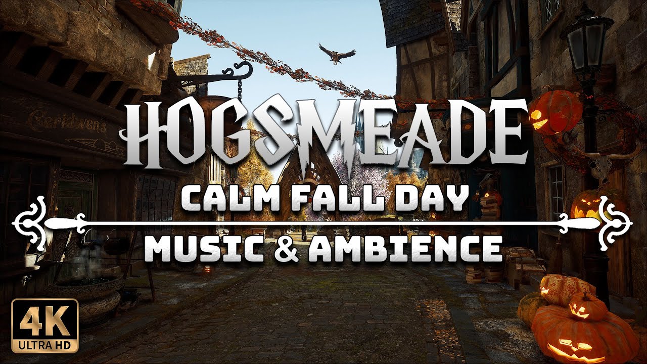 A Cozy Fall Day in Hogsmeade | 4K Harry Potter Music & Ambience - YouTube