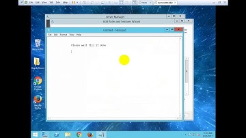 Install IIS in widows Server 2012 R2