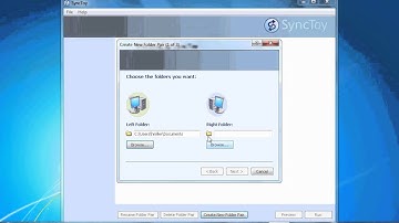 How to back up using Sync Toy