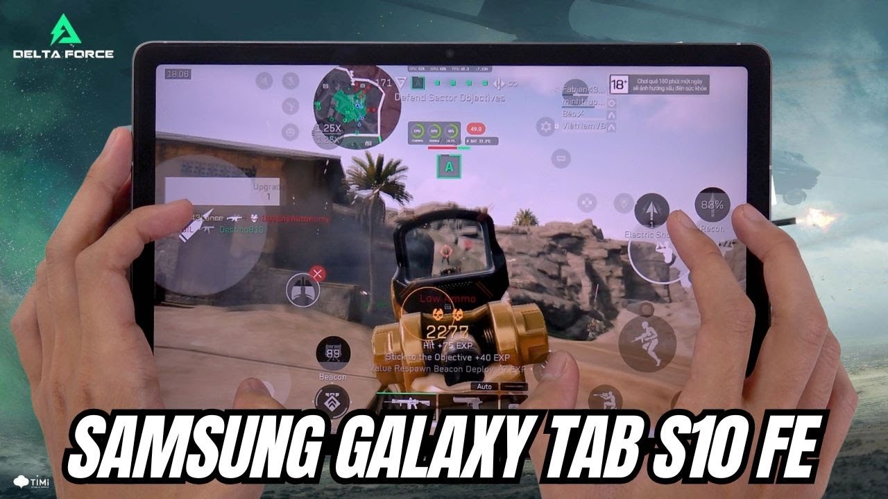 Samsung Galaxy Tab S10 FE test game Delta Force | Exynos 1580