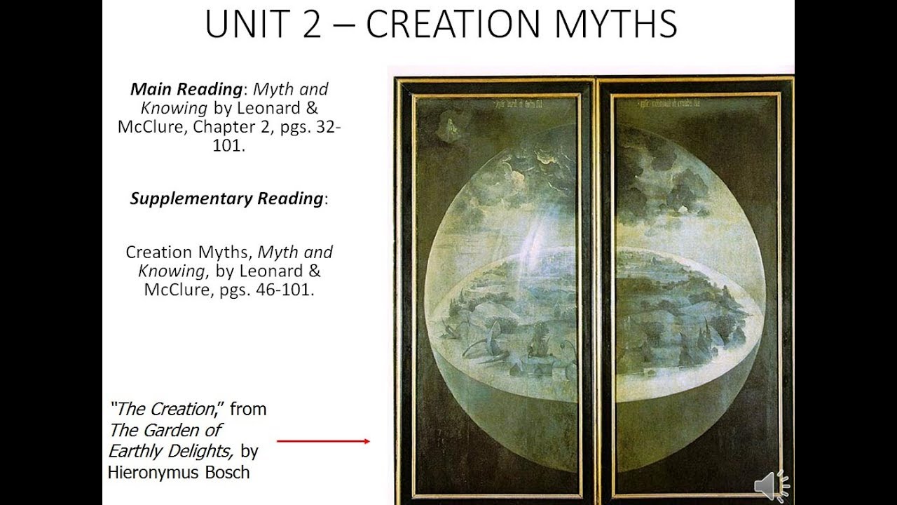 Myth and Culture (ANTH 111) - Unit 2