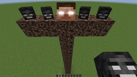 what if you create an BIGGEST WITHER HEROBRINE in MINECRAFT