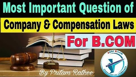 most important question of company and compensation laws / by Pritam Rathee