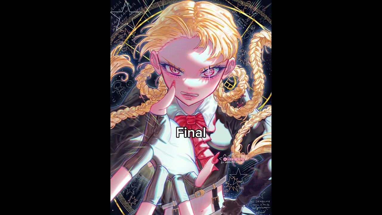 Base vs Final 👩🏼🚀 #digitalart #ocart #animeart #arttutorial #イラスト #描き方 #shorts