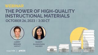 The Power of High-Quality Instructional Materials