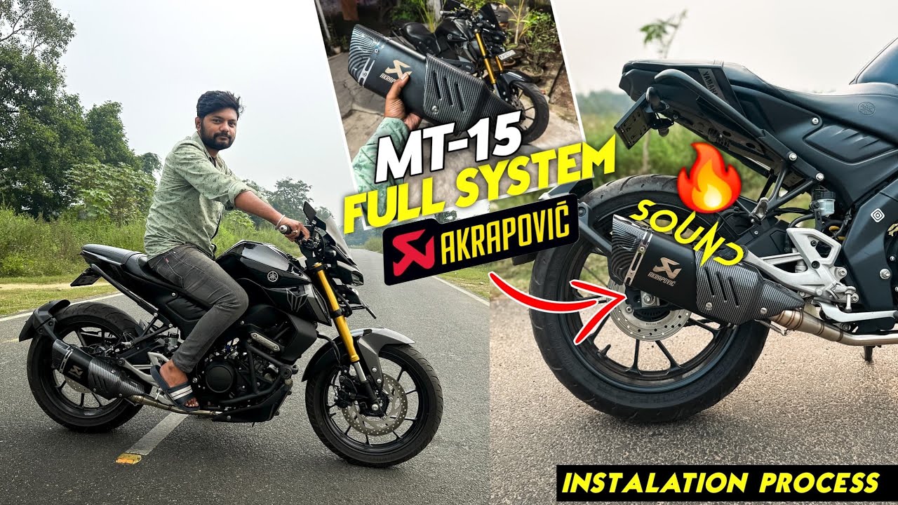 Exhuast Modification In Yamaha MT15 | Akrapovic With DB Killer Exhuast | First Time In YouTube ⚡️🔥