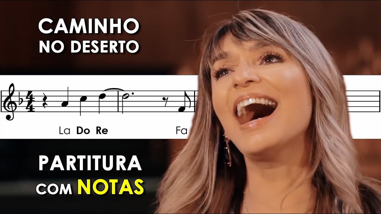 Caminho no Deserto  Partitura com Notas Flauta Doce, Violino + Playback -  Soraya Moraes 
