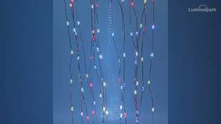 Cascada de luces cobre, 960 microled multiflash RGB (réf. 69824)