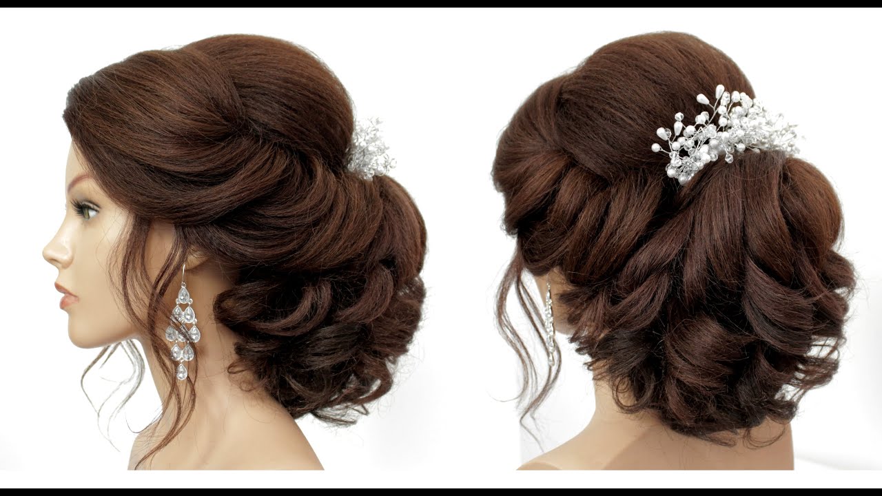 New Easy Bridal Hairstyle. Wedding Prom Hairstyles For Long Hair