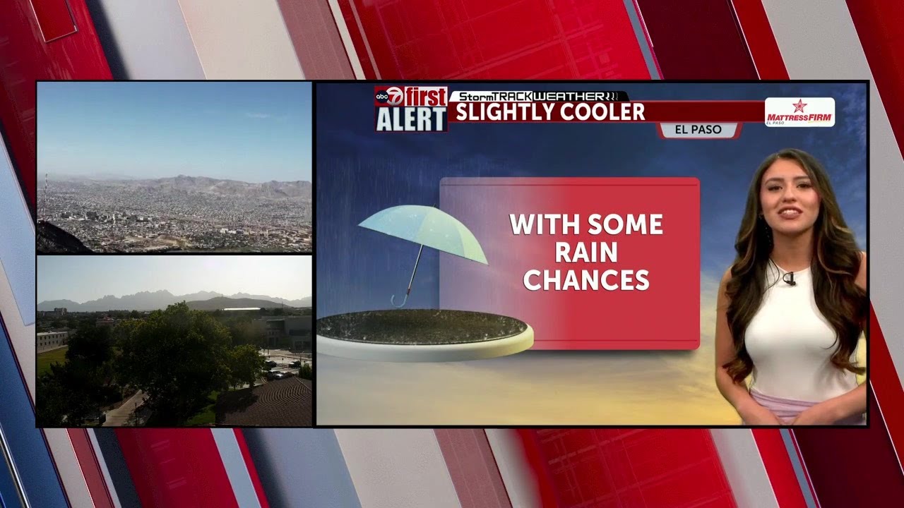 ABC-7 First Alert: Slightly cooler as chances of rain increase - YouTube