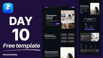 FramerKitDaily — Day 10 | Build a Startup or Digital Product Landing Page in Framer