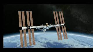 Melihat space station di aplikasi mozaik 3D app screenshot 2