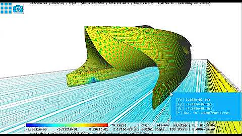 hydrodynamic Fluid Simultion CFD of a wavepiercing catamaran
