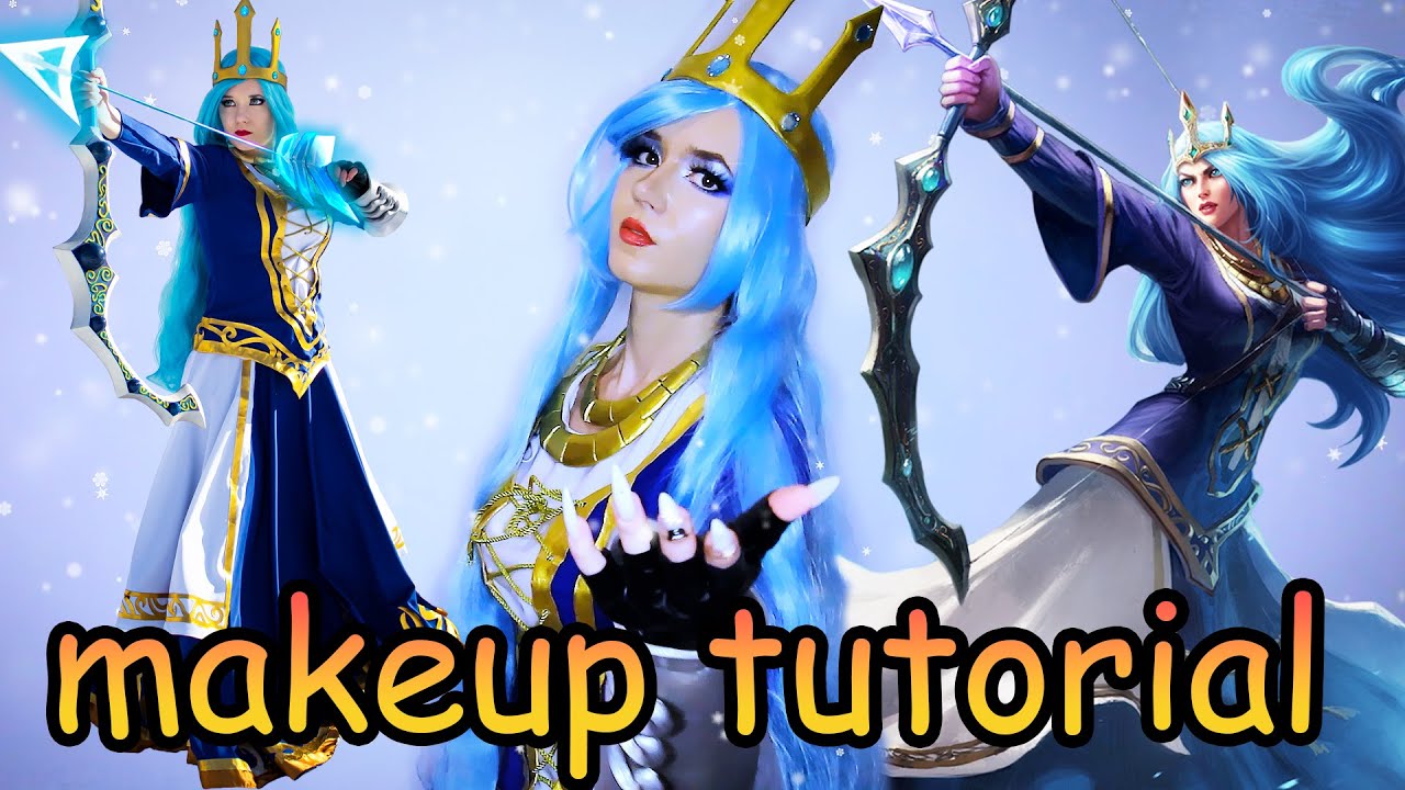Ashe makeup tutorial and cosplay transfromation | League of Legends
