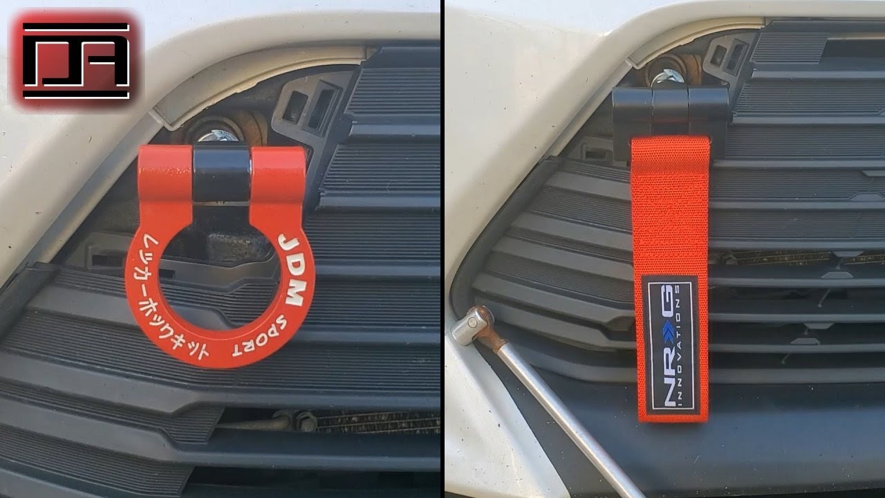 JDM Sport Steel Tow Hook & NRG Steel / Nylon Tow Strap Install (Scion tC /  tC2 / tC2.5 / xB / xB2) 