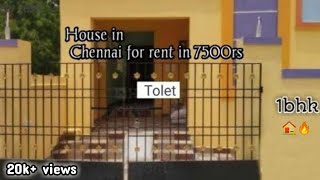 house at Chennai for 7500 rs|| rent || fibic searchers