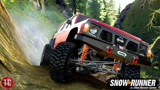 SnowRunner: Console Nissan Patrol vs HARD TRAILS! Rocks, Mud, & MORE!