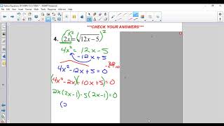 Radical Equations (Level 2)