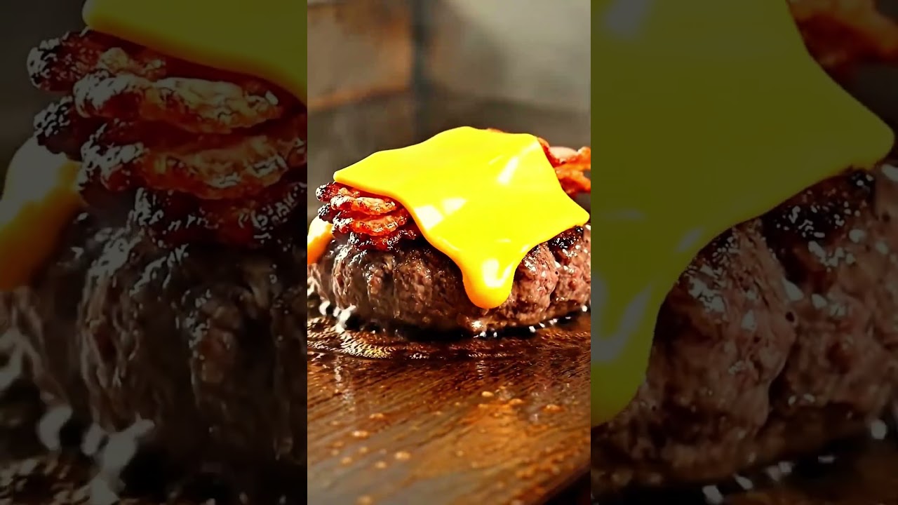 pov ultimate garlic bagel bacon cheeseburger asmr 4k build Broad Nosh Bagel Deli Catering NYC