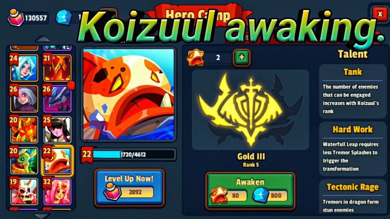 👉 Realm defense Koizuul awaking | awaking rank 3 Vs 5 | by craya 💥 tournament.