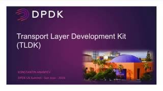 Transport Layer Development Kit (TLDK)