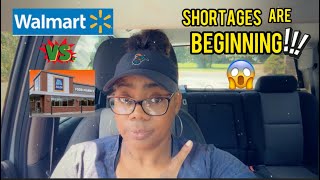 What is HAPPENING ALDI vs Walmart?! SHIPMENT SHORTAGES ARE STARTING