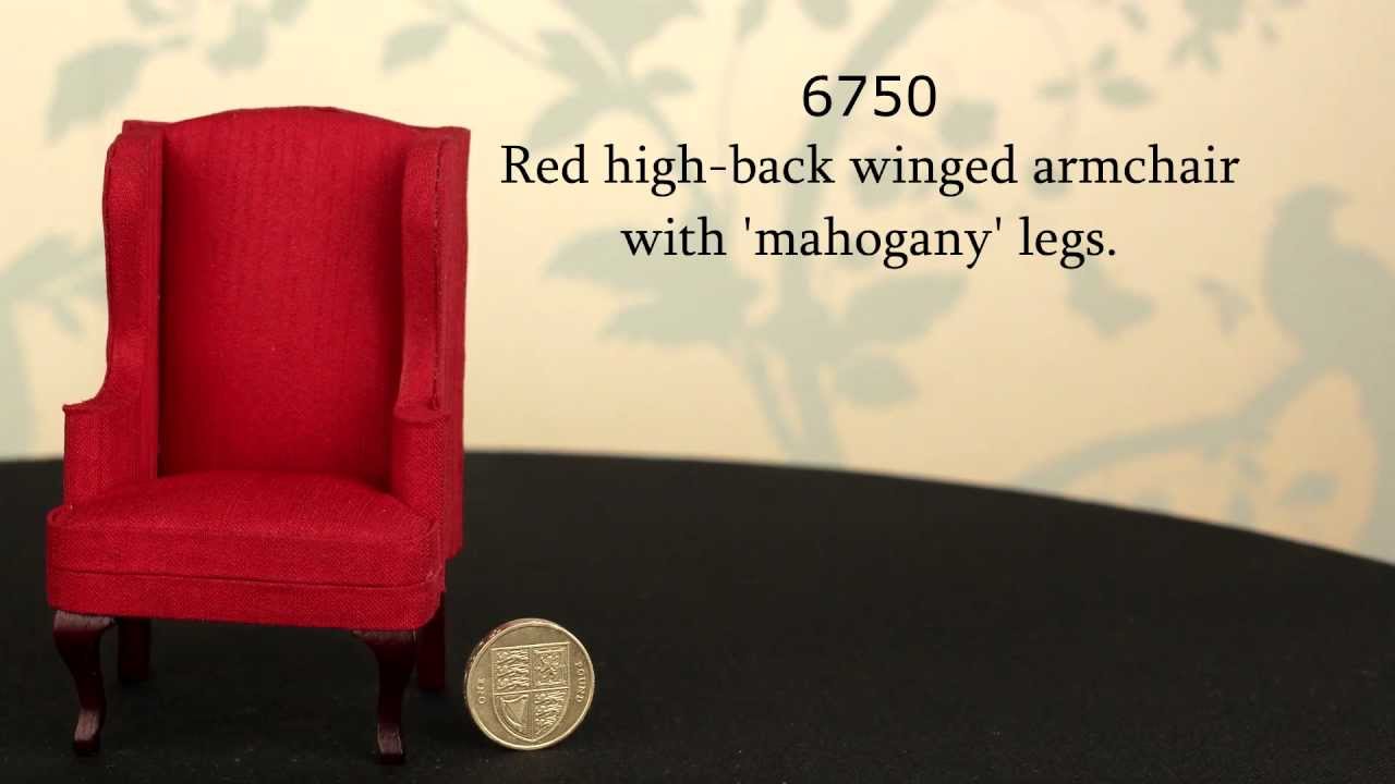 6750 Red Highback Armchair YouTube