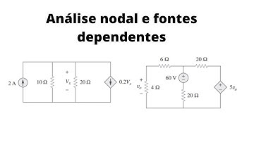 Análise nodal e fontes dependentes - Circuitos elétricos # 13