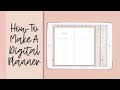MAKE YOUR OWN DIGITAL PLANNER - step by step using Keynotes designing and creating a planner