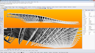 Rhino V5 | Grasshopper, 3D Trusses on a Surface