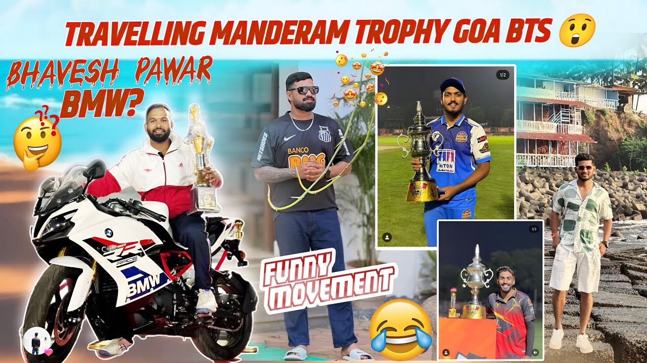 Bts Travel mandrem trophy 🚎Goa explore with ketan mhatre and bhavesh pawar🤩bmw bike bhavesh pawar🙄